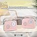 Portable Radio AM FM Shortwave Vintage Radio, Great Reception Receiver Bluetooth Speaker Plug in Wall, Support USB Drive/TF Card, Good Sound for Family or Friend for Home/Outdoor/Kitchen (Pink)