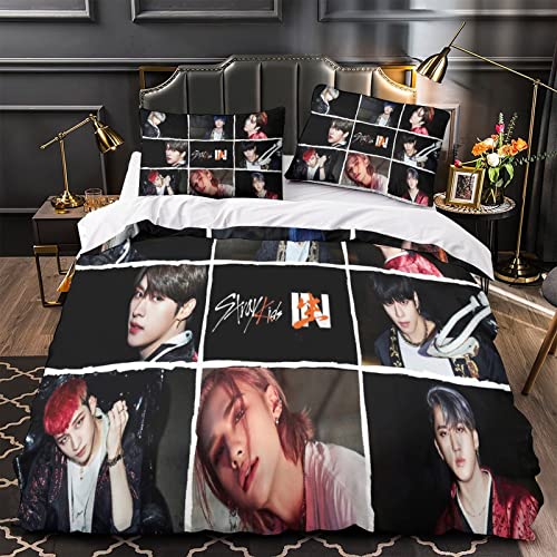 Ensemble de couette Stray Kids lit double pour chambre ado branchée - 2