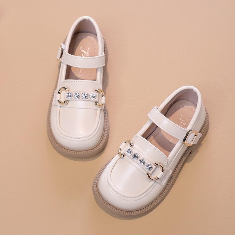 ChayChax Toddler Little/Big Girls Mary Jane Dress Shoes Comfortable Princess Ballet Flats Slip-on School Wedding Party Shoes3