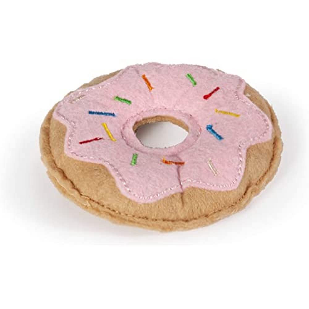 Karlie 521595 Cat Toy Texile Pink Donut 7.5 cm
