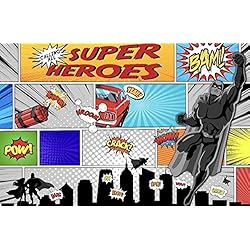 Altoona Design Childrens Collection Superhero Design Paper Placemats 24/Pack Rectangle 12.5 x 18.5 Altoona Design Childrens Collection Superhero Design Paper Placemats 24/Pack Rectangle 12.5 x 18.5