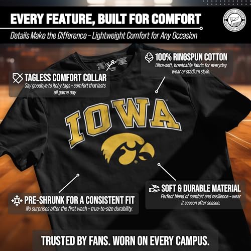 Image of NCAA Gameday Cotton T-Shirt for Men and Women | Officially Licensed NCAA Tee - Preshrunk Ring-Spun Cotton - Screen-Printed Team Logo