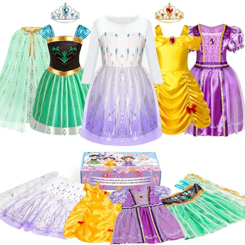 Disfraz de princesa para niñas de 3 a 6 años miniatura 1