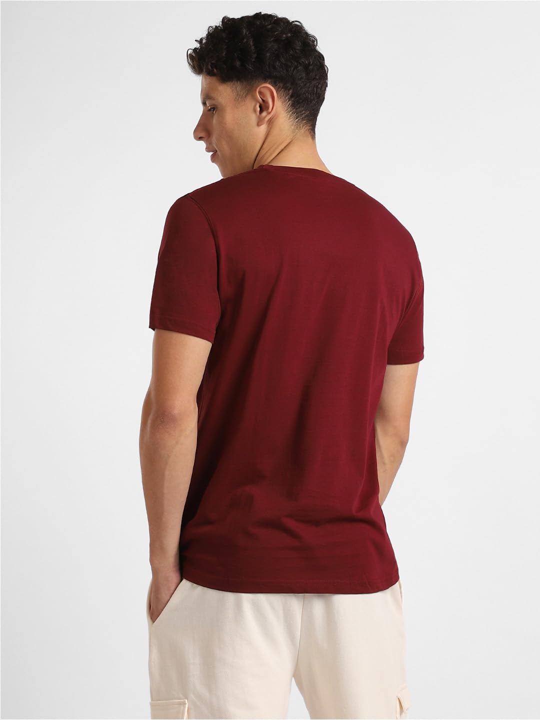 NOBERO Camiseta de algodón para hombre, ajuste normal, estampado gráfico