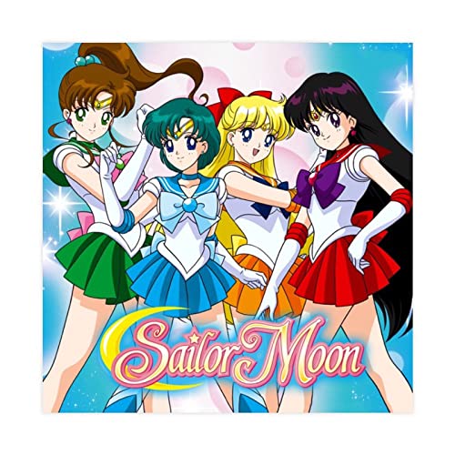 Sailor Moon Anime HD10 - Póster de lona para decoración de pared, pintura para sala de estar,...
