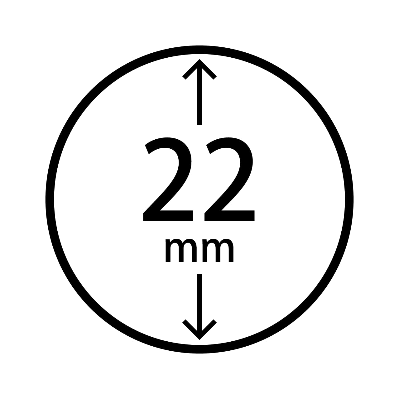 Amazon.co.jp: 丸のスタンプ 太枠 直径22mm 黒色インク 浸透印 まる 円 