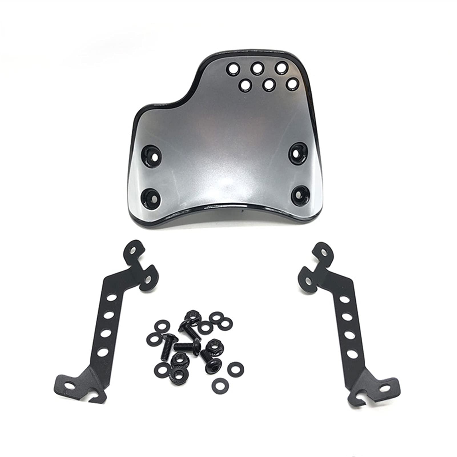 DUBDOG Parabrisas de Motocicleta, Parabrisas de Motocicleta, Parabrisas de Motocicleta Protección contra el Viento Protección Flyscreen Compatible con Scrambler 2015-2021 (Color : Silver)(Silver)