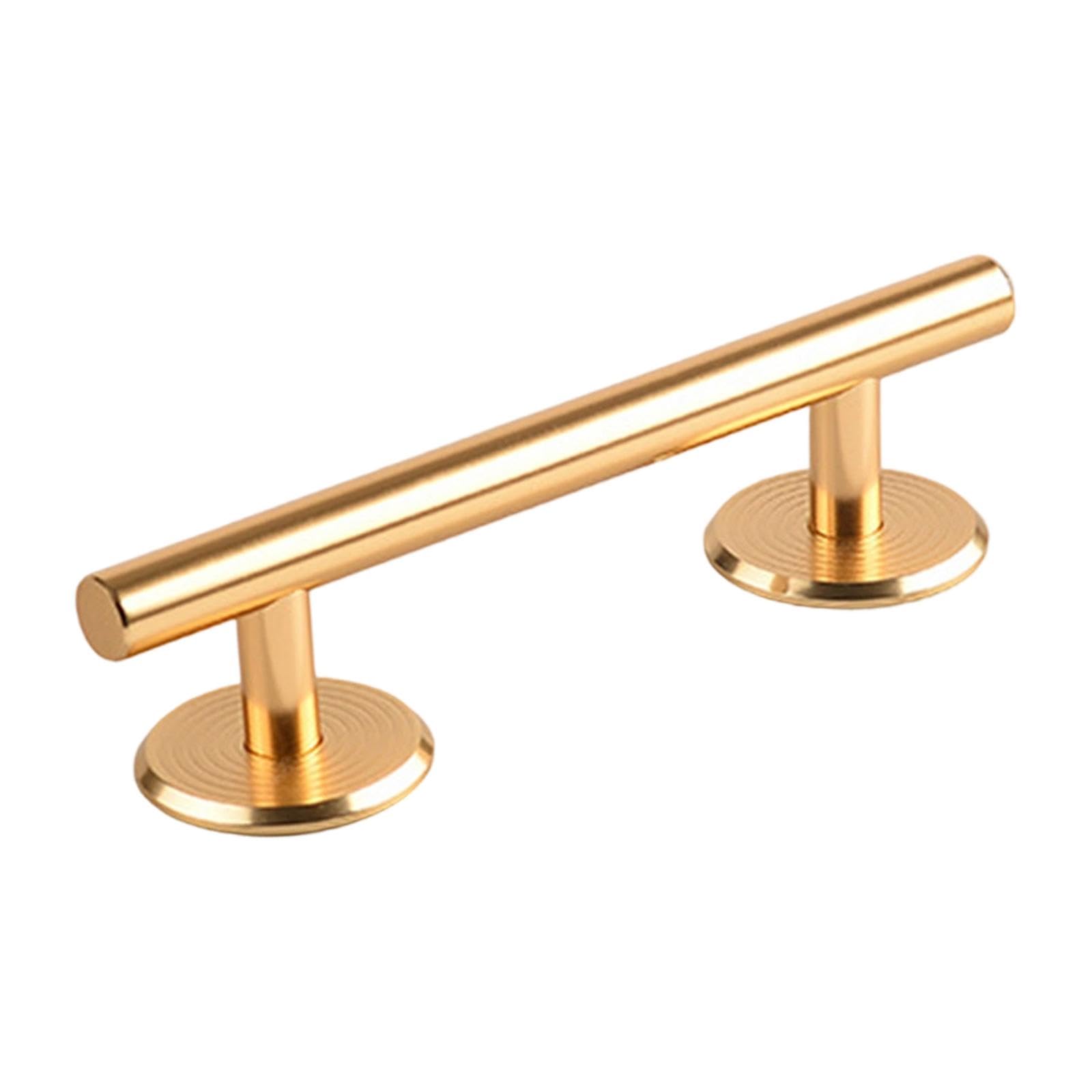 Colcolo Fingerboard Rails Obstacles, Mini Skateboard Rail, Fingertips Round Rail Obstacle Rod Fingerboard Deck Toy, Stainless Steel Gift Games Educational Toy Party Favor Training Aid, Round Gold