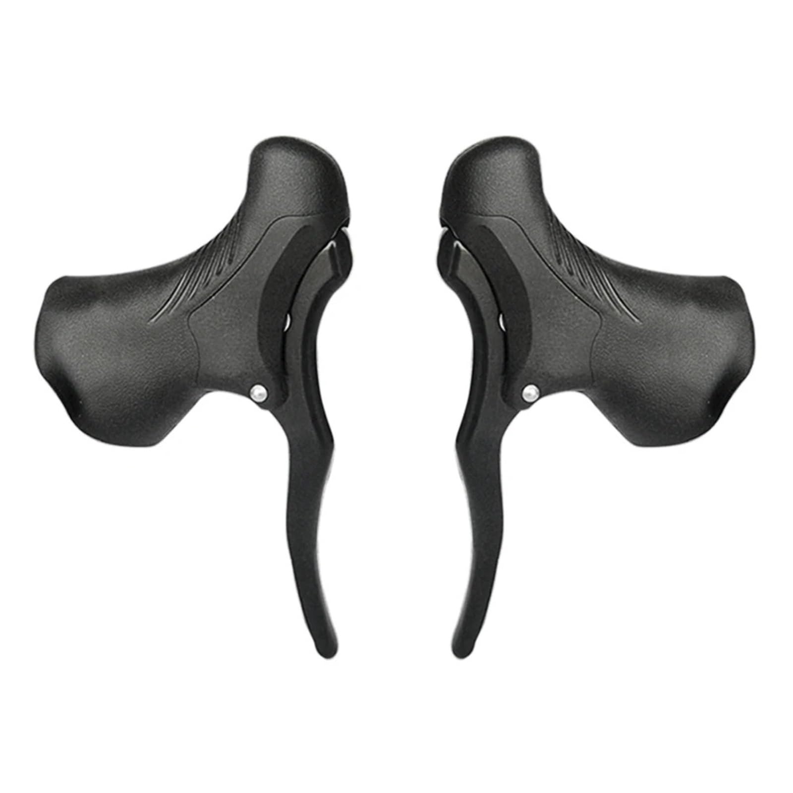 NHABXGDS Bicycle Brake Handle MTB Mountain Bike Cycling Brake Levers Front Rear Brake Levers Drop Handlebar Set(Black)