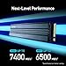 Lexar 1TB NM790 SSD with Heatsink PCIe Gen4 NVMe M.2 2280 Internal Solid State Drive, Up to 7400/6500 MB/s Read/Write, Compatible with PS5, for Gamers and Creators, Black (LNM790X001T-RN9NU)