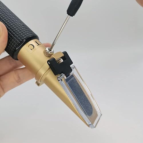 Miniatura 7 de Refractómetro de salinidad con función ATC, kit de prueba de agua salada para agua de mar, piscina, acuario, tanque de peces... Escala doble