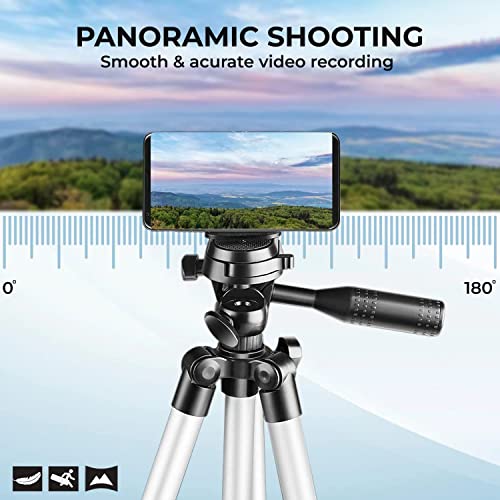 Image of Tygot T-720 (52 inch) Tripod for Smartphones & Cameras & Gorilla Tripod /Mini 33 CM (13 Inch) Tripod for Mobile Phone with Phone Mount & Remote | Flexible Gorilla Stand for DSLR & Action Cameras