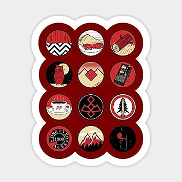 Iconic Twin Peaks Sticker Graphic - Sticker Decal