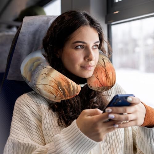 Almohada de viaje espuma viscoelástica ergonómica negra miniatura 5