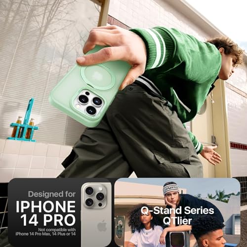 Coque iPhone 14 Pro antichoc militaire à béquille rotative - 5