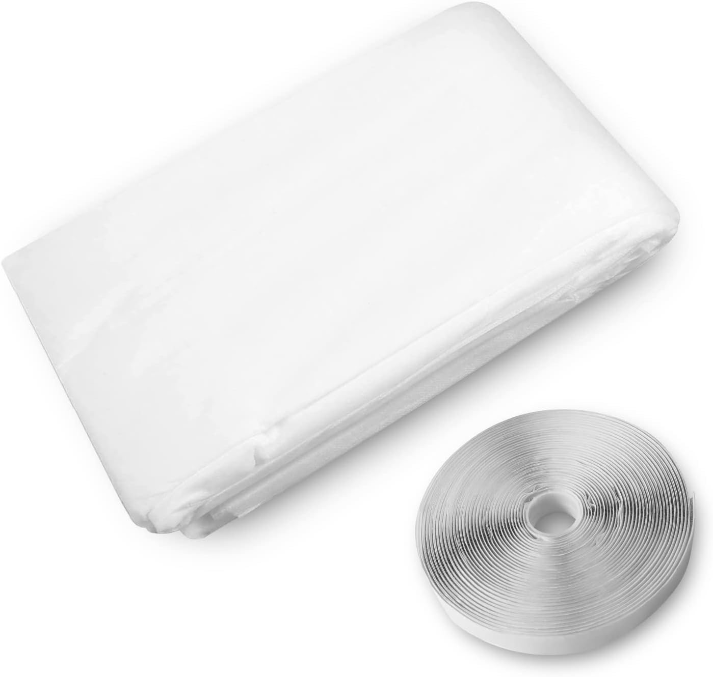 Landrip Kit de sellado de ventana de aire acondicionado, kit de sellado de ventana para aire acondicionado portátil, protección de intercambio de aire, 500 x 45 cm