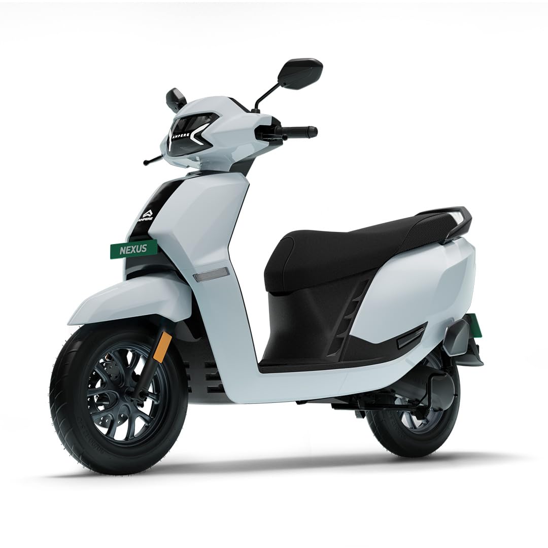 Ampere Powered by Greaves Electric Mobility Nexus ST High Performance Family Electric Scooter with Portable Charger Ex-Showroom (LUNAR WHITE)