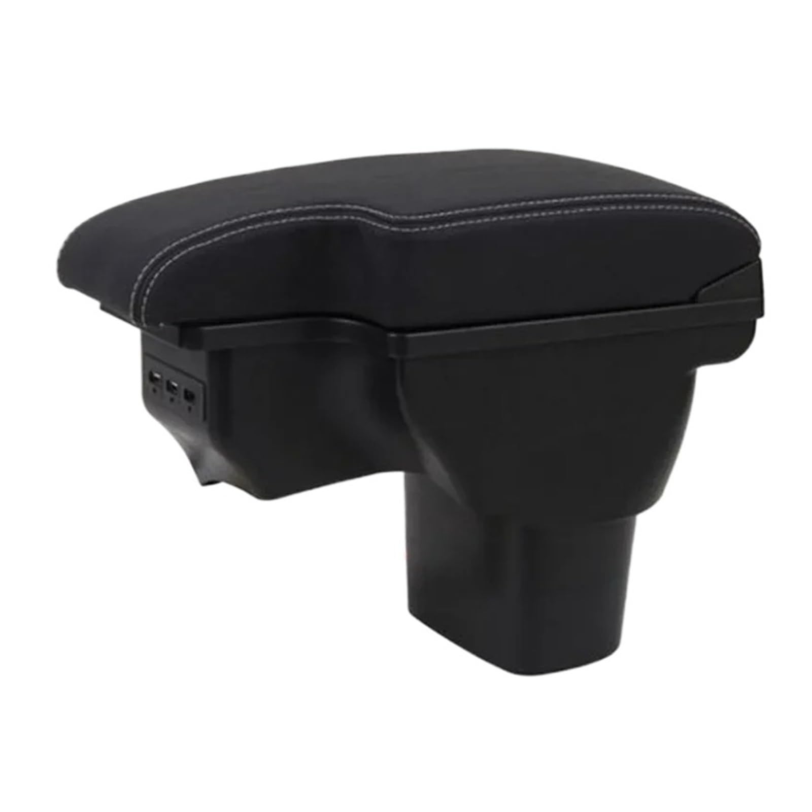UMDJJU For NISSAN For Juke 2008-2019 Accessories Interior Details Storage Box Retrofit Parts USB Car Centre Console Armrest Box(B White line 3usb)