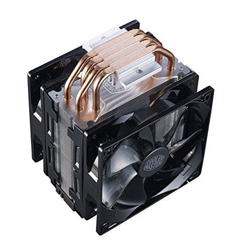 Cooler Master Hyper 212 LED Turbo Black Cover Ventola per CPU '4 Heatpipes, 2x Ventola da 120mm PWM, LED Rossi' RR-212TK-16PR-R1