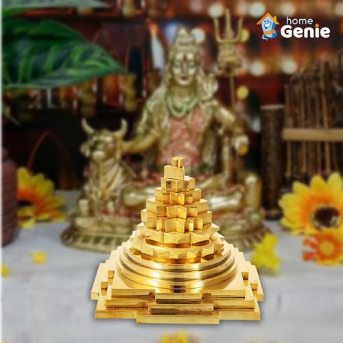 Home Genie Goddess Laxmi Maha Meru Shree Yantra Original Metal for Home Pooja Health Wealth and Prosperity - Image 5