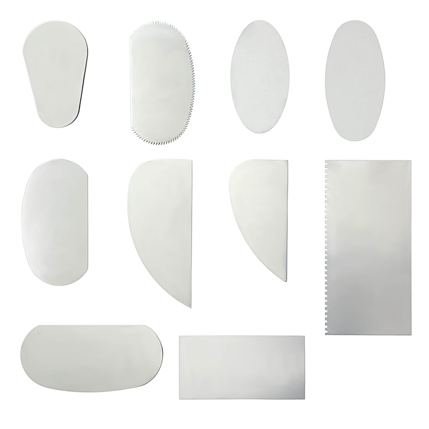10 of Pack Scrapers Clay Pottery Tools Stainless Steel Cutter Ceramic Tools Clay Steel Scraper Feather Wire Texture Detail Tools Crafts for Sculpting Ceramic Texturing Modeling