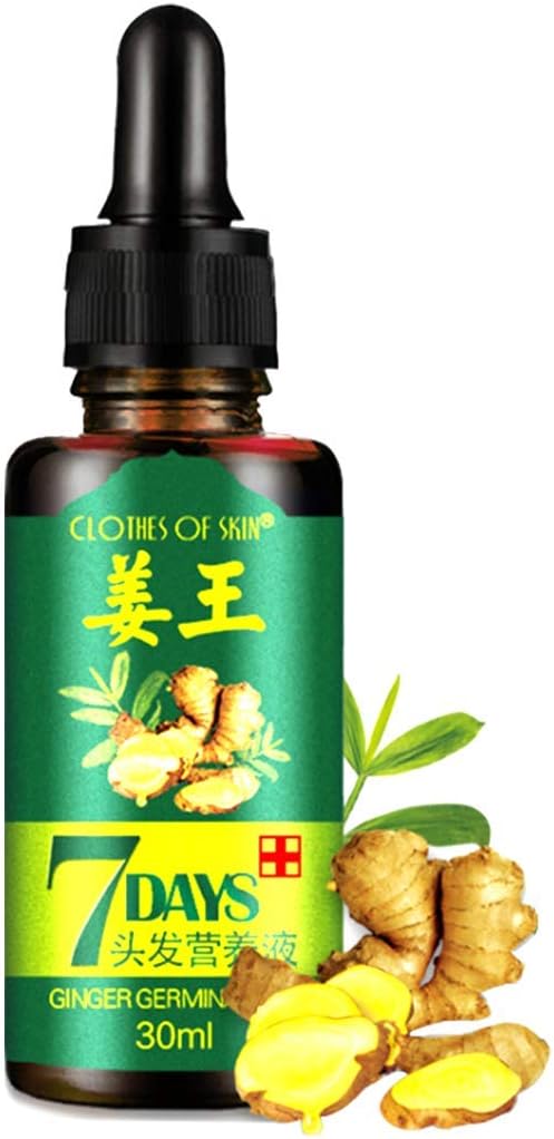 Ginger Germinal Oil, Hair Growth Oil, 2019 Hair Growth Ginger Essential Oil, Ginger Germinal Essential Oil，Hair Loss Treatment Hair Care Hair Growth Serum for Men & Women 30ml
