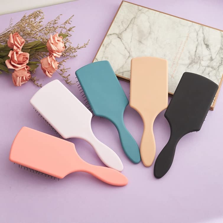 Miniatura 5 de Essential - Cepillo desenredante rectangular con cojín de aire para todo tipo de cabello (negro carbón)