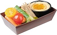 Vista 31 de Restaurantware Matsuri Vision - Bandejas de sushi de 4.7 x 2.5 x 1.4 pulgadas, 100 cajas de embalaje de sushi a prueba de grasa, tapas que se venden