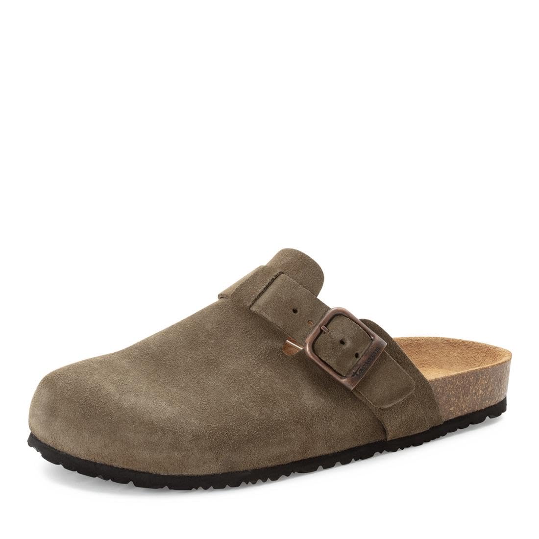 Tamaris Men's footbed slide leather flat green 8 UK