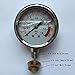 Malida The Water Filter Water Stainless Pressure Gauge For Aquarium Meter 0-1.6MPa 0-220psi Reverse Osmosis System Pump （1/4“，3/8“，1/2”）