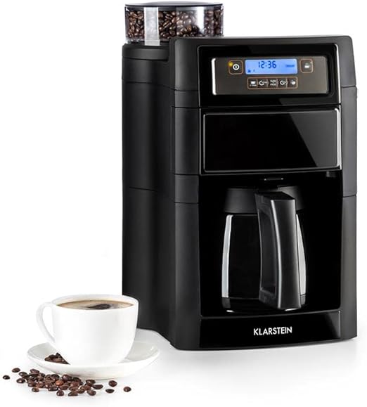 Klarstein Filter Coffee Machines with Grinder, 1000W Grind and Brew