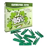 【STABIL】: Kalt verzinkte rostfreie Stahlfeder. Der Vorteil von Kunststoff-Wäscheklammern ist, dass sie sich bei Nässe nicht verfärben. Holz Wäscheklammern werden schwarz und färben die Wäsche ab, wenn sie im Regen stehen