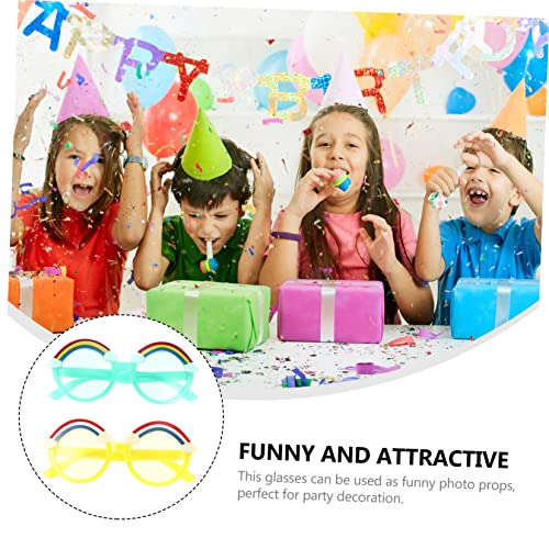 2pairs Girls Fashion Sunglasses Boys Girls Glasses Ergonomic Design Boys and Light Glasses3