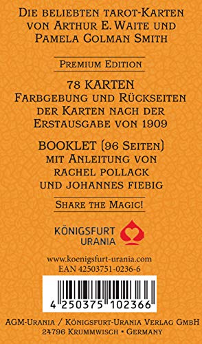 Premium Tarot von A.E. Waite - Standard (Tarotkarten im Standardformat 7 x 12 cm): Karten im Standardformat - Standard