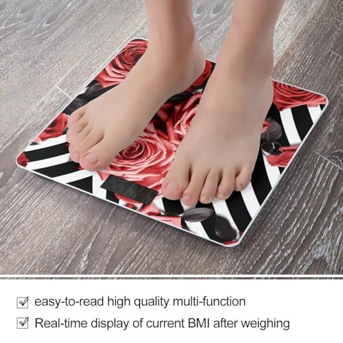 Báscula Digital de Baño con Diseño Floral y Zebra 26x26 cm miniatura 5