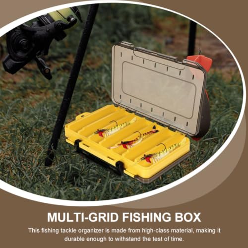 Zerodeko 2 piezas Caja para Equipamiento de Pesca Multi-Rejilla con Organizador Translúcido miniatura 7