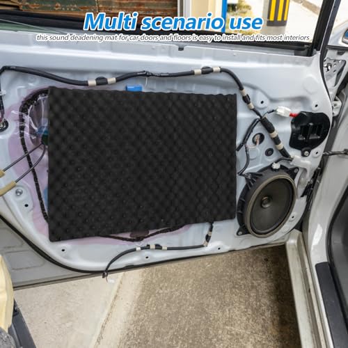 Réduction du bruit voiture avec le tapis isolant Kichvoe noir