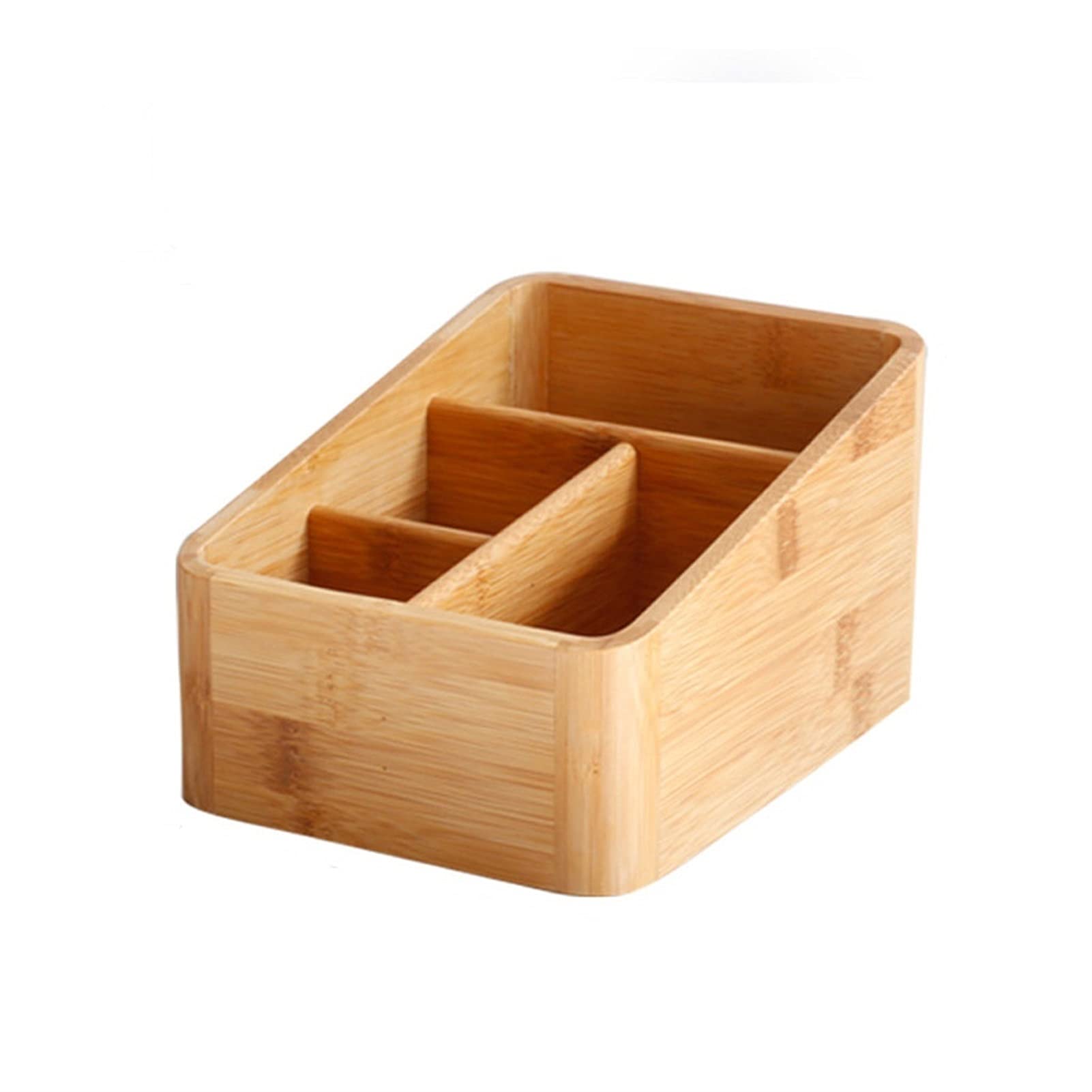 HDBCYUAZ Dresser Desktop Bamboo Storage Box Bathroom Cosmetic Office Sundries Small Object