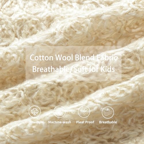 LittleSpring Girls Hollow Out Crochet Cardigan Sweater Button Front4