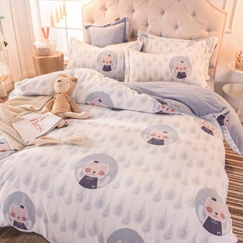 Shinon Juegos de sábanas Infantiles 105,Franela de Invierno Funda nó