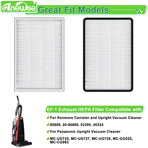 5-Pack-EF-1-HEPA-Media-Filter-Replacement-for-Kenmore-86889-20-86889-40324-53295-Canister-and-Upright-Vacuum-Cleaner-For-Panasonic-Part-MC-V199H 5 Pack EF 1 HEPA Media Filter Replacement for Kenmore 86889 20 86889 40324 53295 Canister and Upright Vacuum Cleaner For Panasonic Part MC V199H