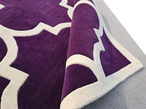 Image of Soft Pure Woolen Modern Collection Tufted Carpet for Living Room,Bedroom'Kitchen and Hall (9 X 12) Feet