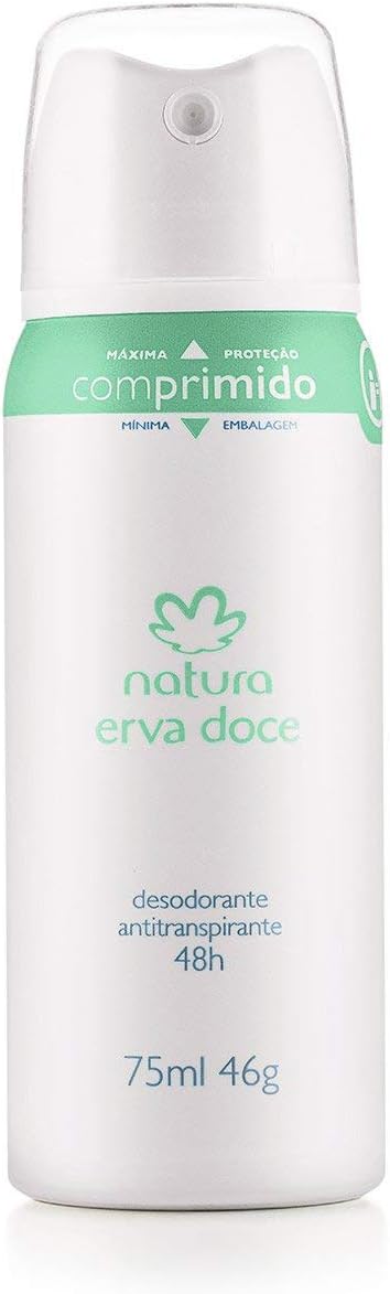 Linha Erva Doce Natura - Desodorante Antitranspirante Aerossol Feminino 75 Ml - (Natura Fennel Collection - Antiperspirant Aerosol Deodorant For Women 2.53 Fl Oz)