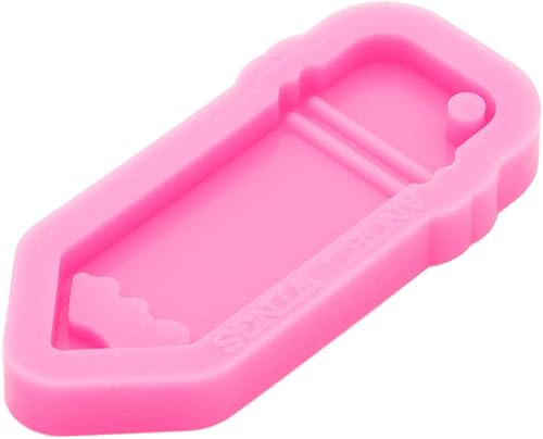 Miniatura 5 de Molde de silicona brillante con forma de lápiz, para hacer llaveros, arcilla polimérica, collar, resina epoxi y joyas, molde de silicona, moldes
