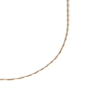 Amazon | [スペランツァ] K18 18金 スクリュー ネックレス 40cm