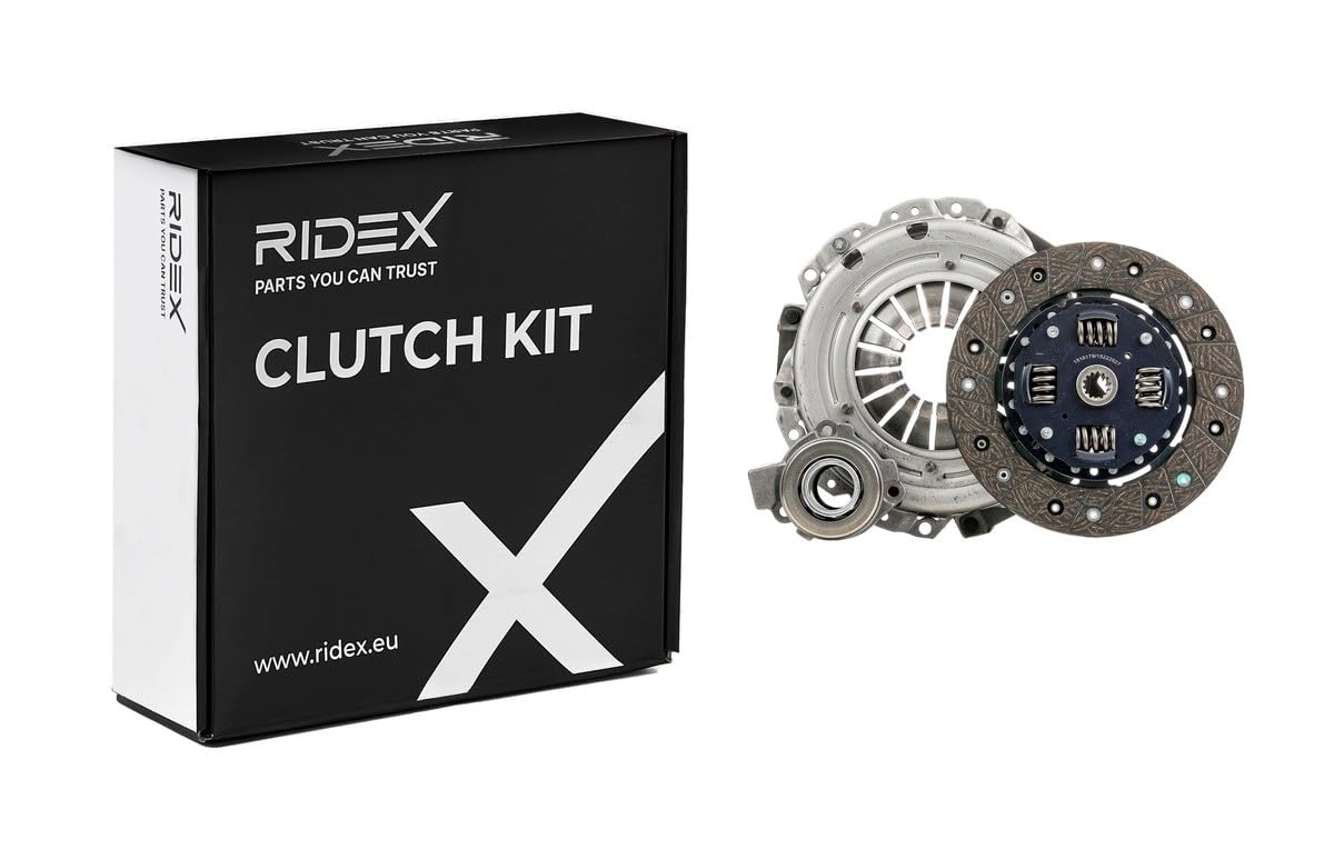RIDEX 479C0385 Kit de embrague con desembrague central con cojinete de desembrague con plato de embrague Compatible con OPEL Vectra C Caravan Z02