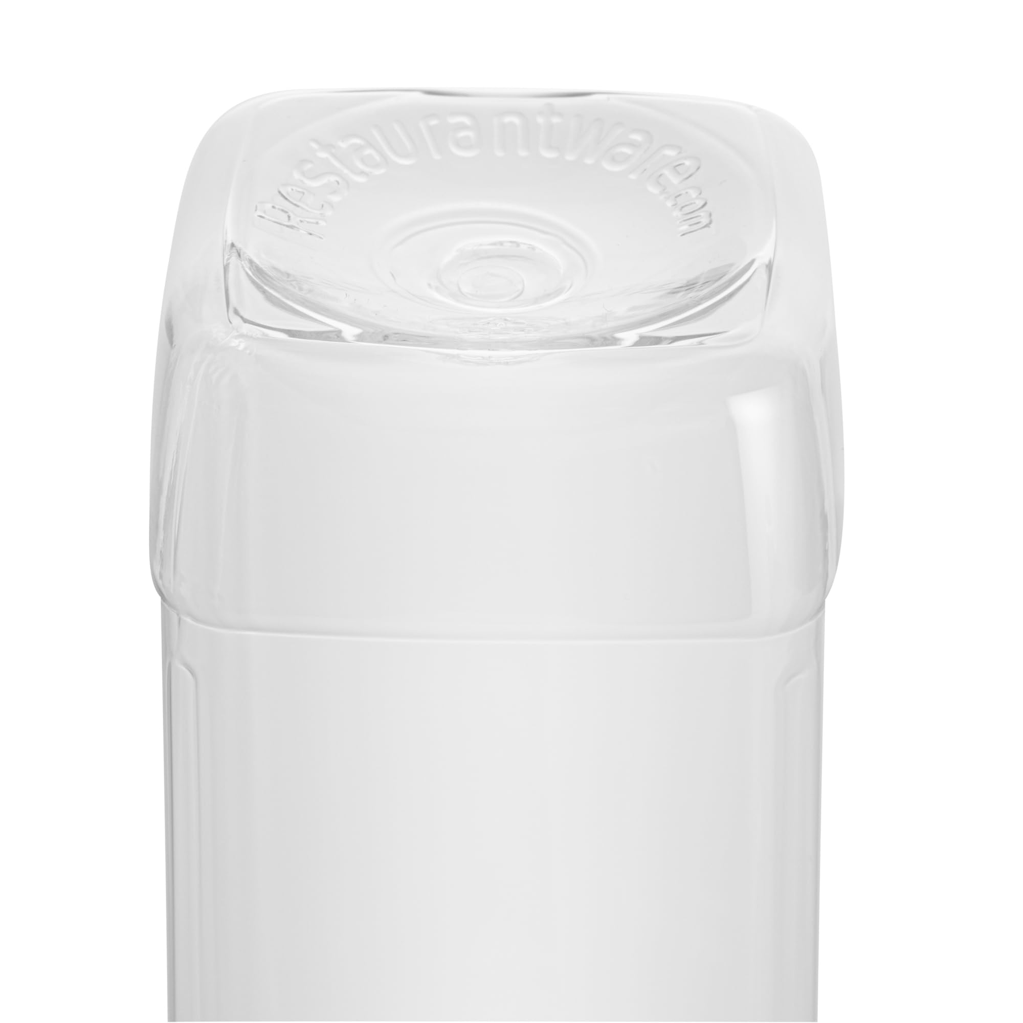 Restaurantware Botella Tek de 16 onzas para jugo, 1 botella con tapa, incluye etiqueta, tapa, cepillo y embudo, recipiente vacío de plástico transparente, para batidos, leche o agua