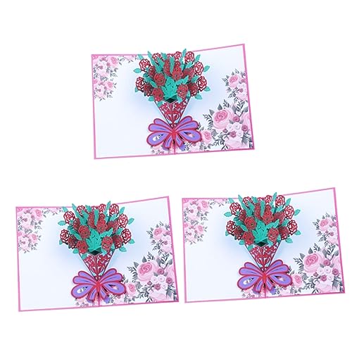 Carte de voeux d'anniversaire rose 3D la surprise idéale pour maman