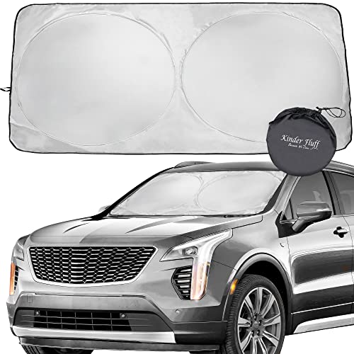 Certified Car Window Shade Blocking 99.9% UVR - Large Size for Cars, SUVs, RVs, Trucks - Car Accessories