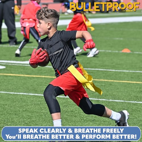 Image of Bulletproof: World's Thinnest Most Breathable Mouthguard is 3X Stronger! BJJ Lacrosse Football Basketball MMA Wrestling Hockey Rugby Boxing Men Sports Mouth Guard Grinding Teeth Adult Youth Braces